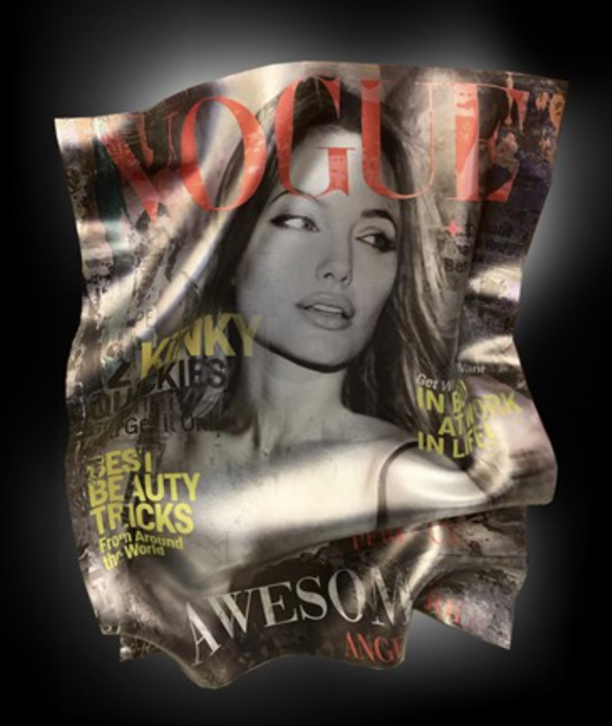 ANGELINA JOLIE VOGUE (Unique Piece) - D-Core Art & Soul Gallery